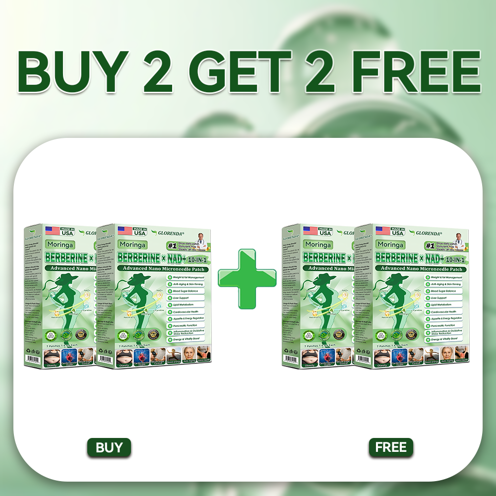 𝐆𝐋𝐎𝐑𝐄𝐍𝐃𝐀® 𝐌𝐨𝐫𝐢𝐧𝐠𝐚 · 𝐁𝐞𝐫𝐛𝐞𝐫𝐢𝐧𝐞 × 𝐍𝐀𝐃+ 𝟏𝟎-𝐢𝐧-𝟏 𝐀𝐝𝐯𝐚𝐧𝐜𝐞𝐝 𝐍𝐚𝐧𝐨 𝐌𝐢𝐜𝐫𝐨𝐧𝐞𝐞𝐝𝐥𝐞 𝐏𝐚𝐭𝐜𝐡 (𝐉𝐮𝐬𝐭 𝐨𝐧𝐜𝐞 𝐚 𝐝𝐚𝐲, 𝐯𝐢𝐬𝐢𝐛𝐥𝐞 𝐜𝐡𝐚𝐧𝐠𝐞𝐬 𝐢𝐧 𝟕 𝐝𝐚𝐲𝐬) 𝐅𝐨𝐫 𝐨𝐛𝐞𝐬𝐢𝐭𝐲, 𝐥𝐨𝐨𝐬𝐞 𝐬𝐤𝐢𝐧, 𝐝𝐢𝐚𝐛𝐞𝐭𝐞𝐬, 𝐬𝐥𝐞𝐞𝐩 𝐚𝐩𝐧𝐞𝐚, 𝐣𝐨𝐢𝐧𝐭 𝐢𝐬𝐬𝐮𝐞𝐬, 𝐚𝐧𝐝 𝐦𝐨𝐫𝐞