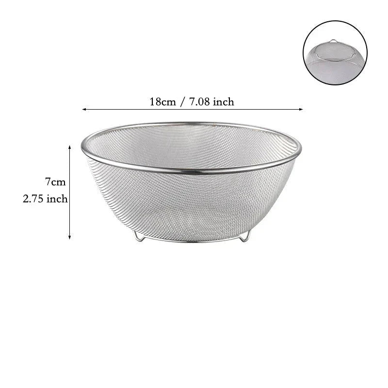 304 Stainless Steel Salad Mixing Bowl – Egg Beater, Dough and Food Prep Bowl for Kitchen Use